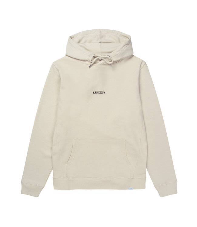 Les Deux Les Deux -Lens hoodie ivory black -LDM201023-215100