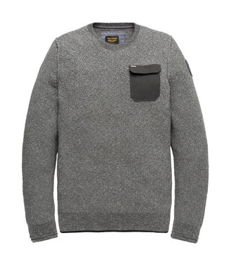 Crewneck Cotton Mouline Grey Melee