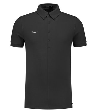 Morse Code Alpha 1 pique polo s/s dark grey