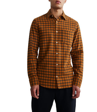 NN.07 Errico check shirt orange