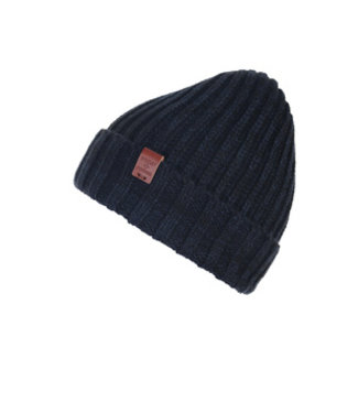 Bickley + Mitchell Rib beanie navy twist