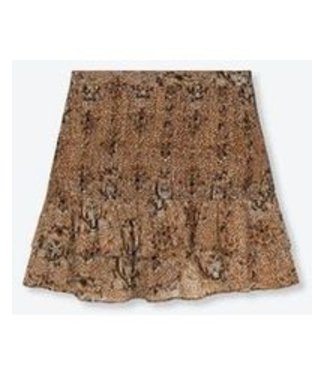 Alix the Label Ladies woven animal crepe skirt
