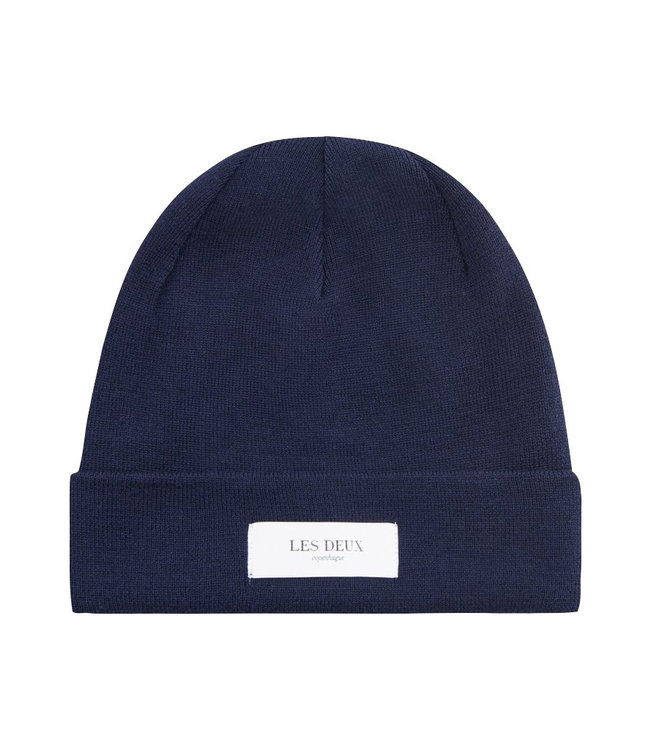 Les Deux Merino beanie dark navy - LDM710005-460460