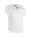 Alan Red oklahoma 2pack v neck tee s/s white