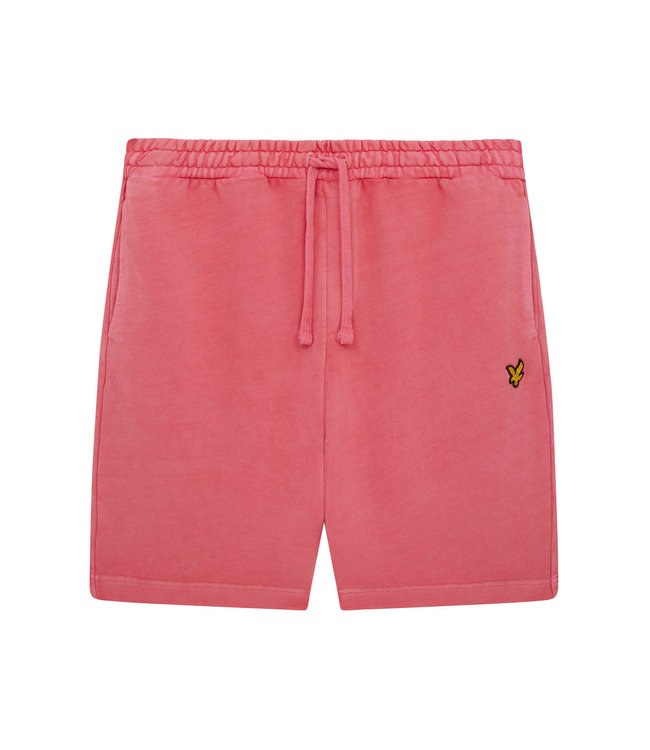 Lyle & Scott Pigment dye sweat short electric pink