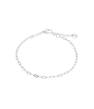Label Kiki Plain chain bracelet silver - KSA862-SILVER