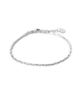 Label Kiki Brickwork Bracelet Silver - KSA582-Silver