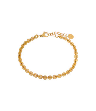 Label Kiki Label Kiki Hooked up round bracelet gold KSA1251-GOLD