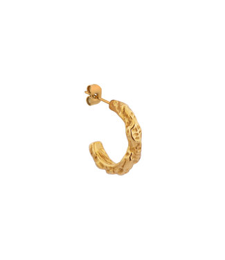 Label Kiki Label Kiki Single rock solid hoop gold KSH651-GOLD