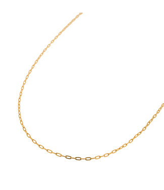 Label Kiki Plain chain necklace gold - KSK561-GOLD