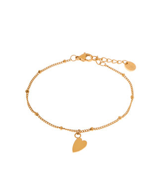 Label Kiki Label Kiki Heart bracelet gold KSA1011-GOLD