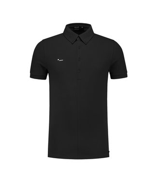 Morse Code Alpha 1 pique polo s/s black