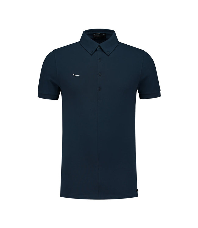 Morse Code Alpha 1 polo s/s dark blue