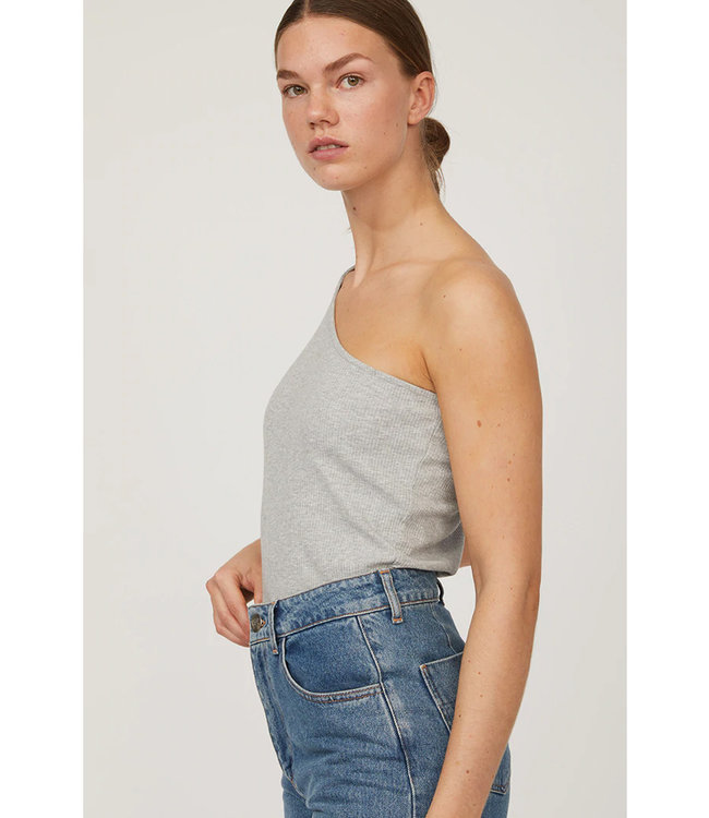 Just Female Noble top grey melange