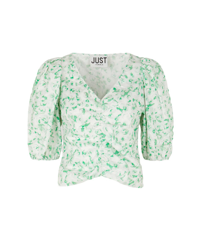 Just Female Garden blouse absinthe green