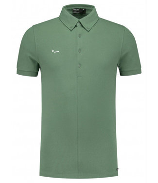 Morse Code Alpha 1 pique stretch polo s/s iceberg green