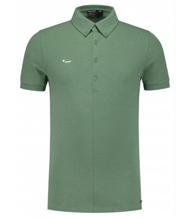 Morse Code Alpha 1 pique stretch polo s/s iceberg green