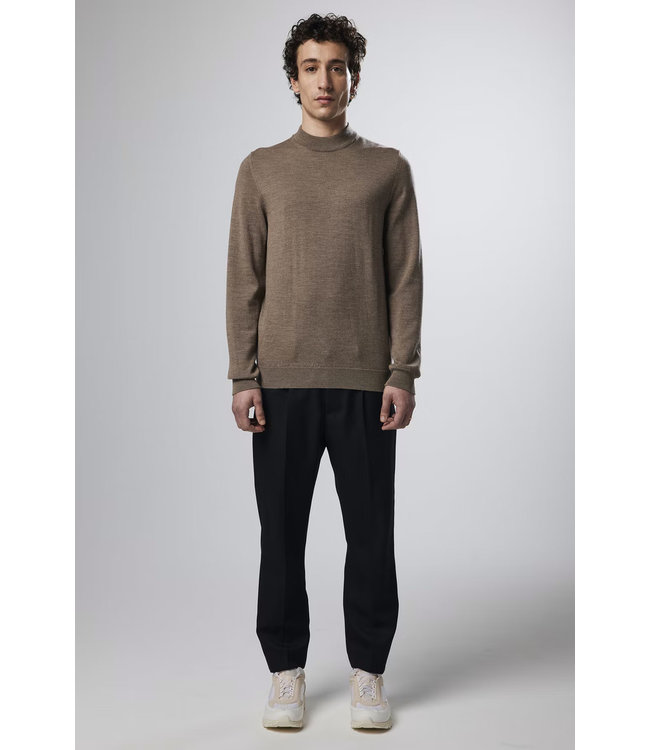 NN.07 Martin knit light brown