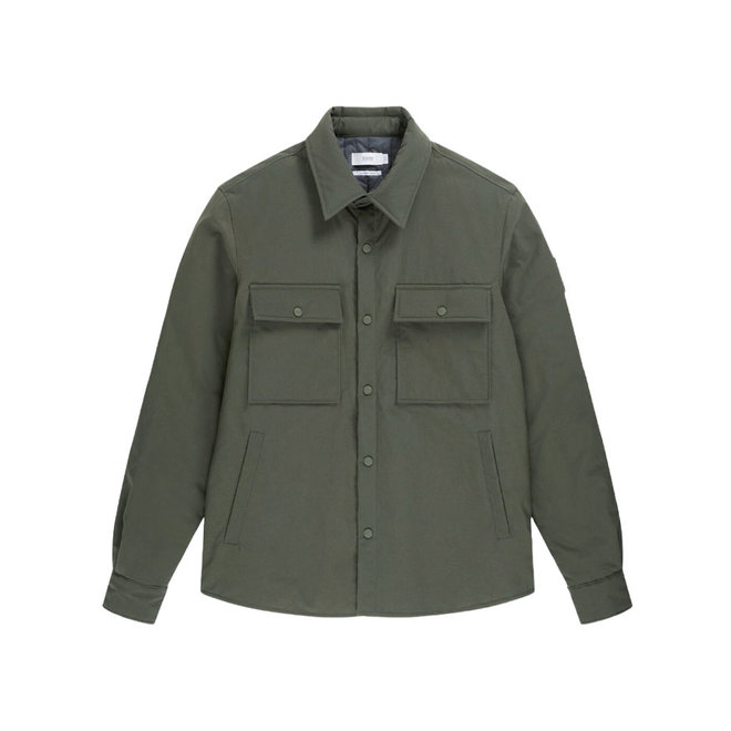 Padded workwear shirt pine green