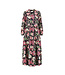 POM Amsterdam Mea flower dress blaze anthracite