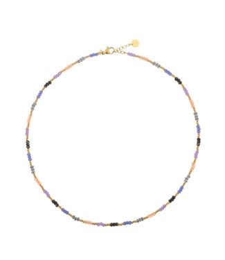 Label Kiki Lavender rainbow choker gold