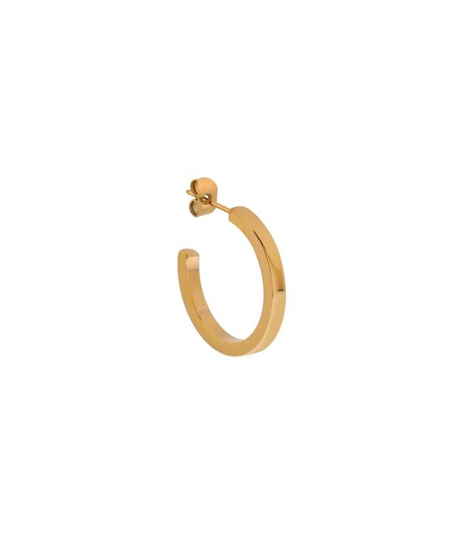 Label Kiki Open round hoop gold