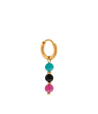 Label Kiki Round color hoop gold