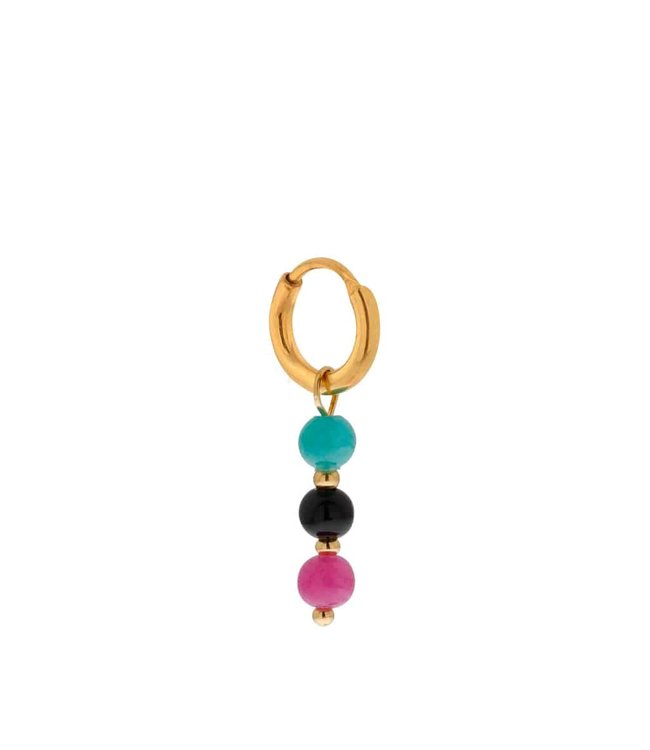 Label Kiki Round color hoop gold