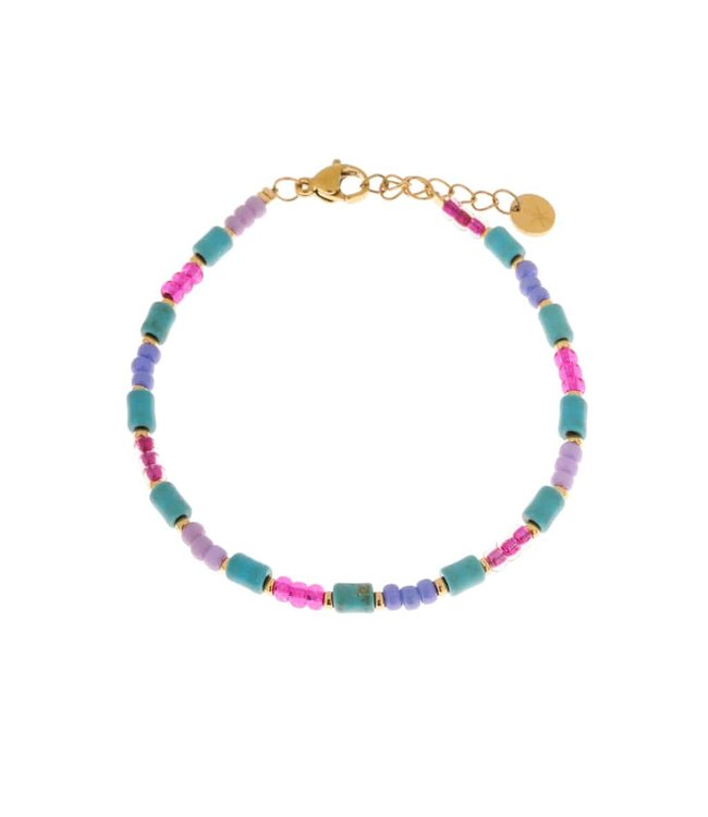 Label Kiki Candy crush bracelet gold NewStyle.nl