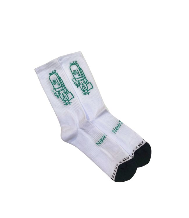Heroes on Socks X NewStyle socks green