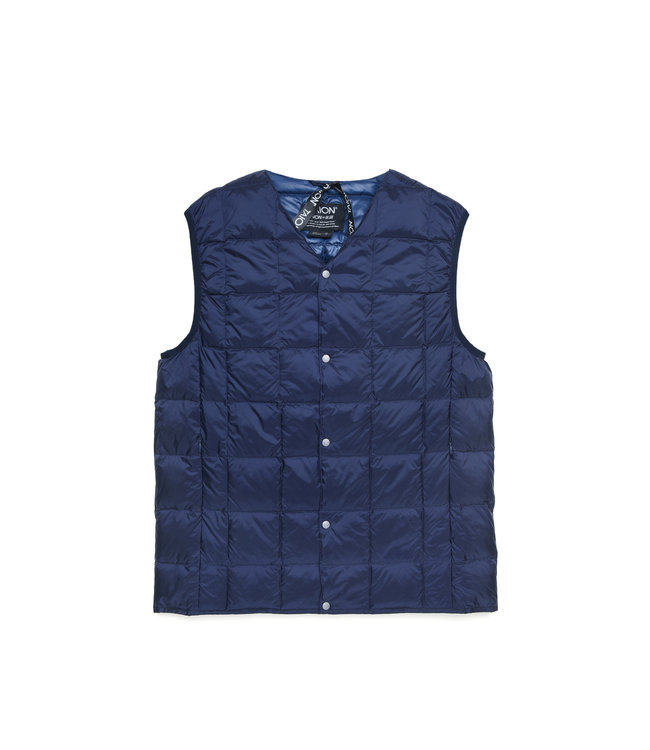 Taion V neck button down cardigan navy