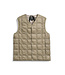 Taion V neck button down vest khaki