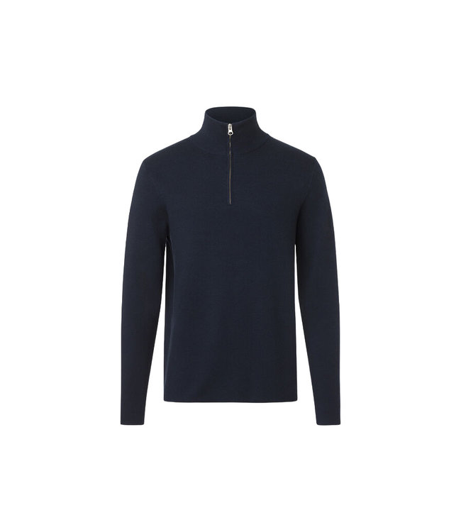 Samsoe Samsoe Gunan turtle neck zip sky captain