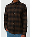 Les Deux Kristian Check Flannel Shirt Coffee Brown/Black