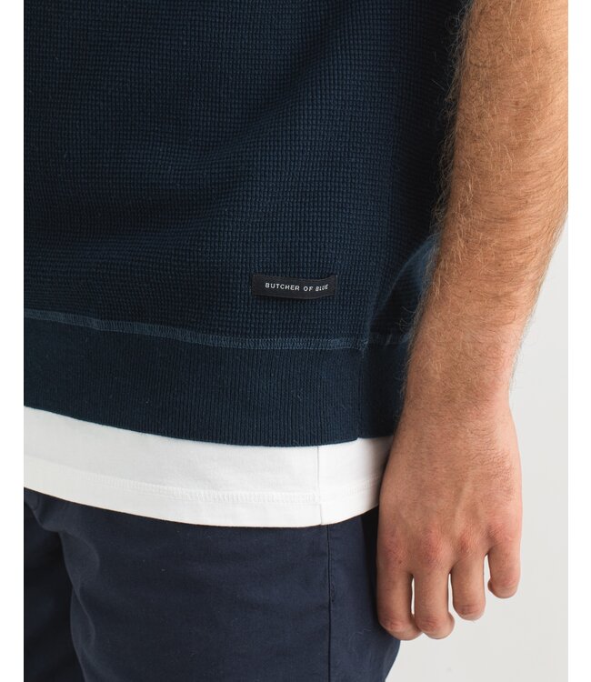 Butcher of Blue Square Sleeveless Alaska Blue