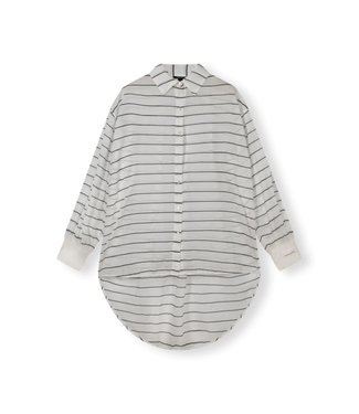 10Days Oversized blouse stripe ecru black