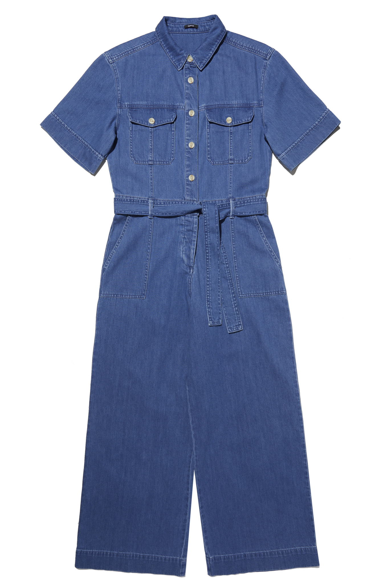 Denham Harrow jumpsuit light blue - NewStyle.nl