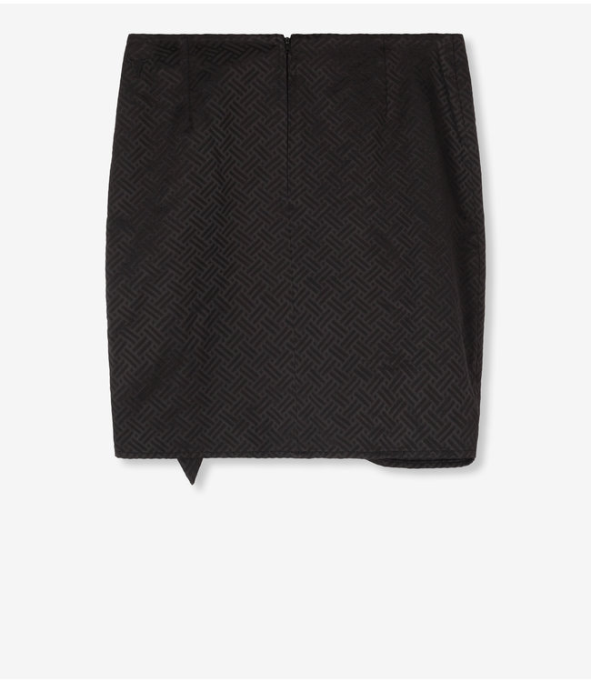Alix the Label Mini skirt black – Playful skirt with ruffles