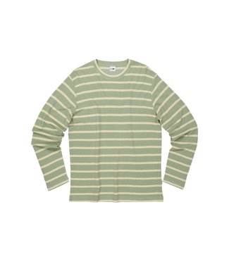 NN.07 Clive tee l/s green stripe