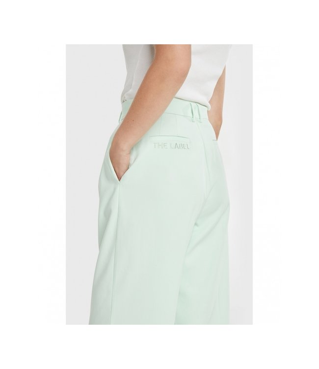 Alix the Label Suit broek mint – Moderne broek met strakke pasvorm