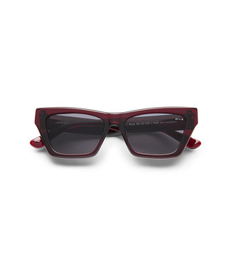 James AY Beam transparent burgundy