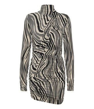 Gestuz Oda short dress black silver birch