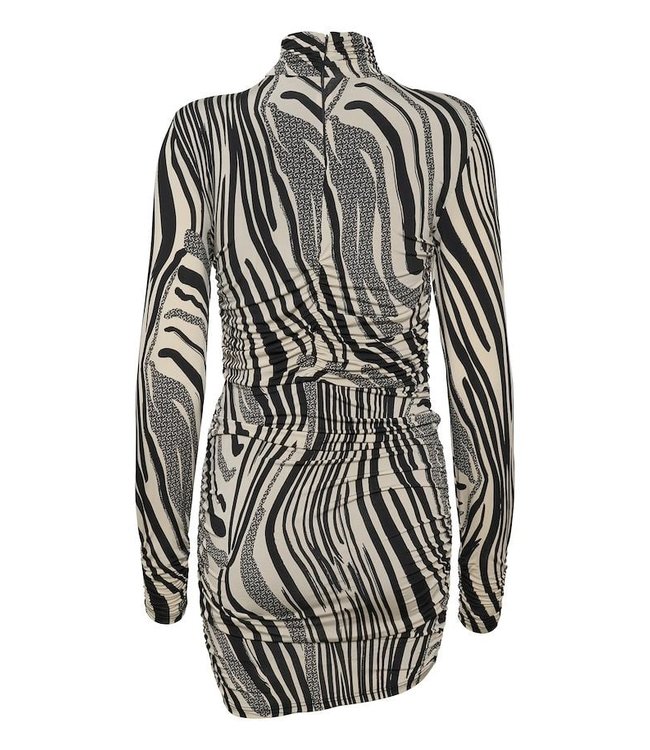 Gestuz Oda short dress black silver birch 10906613-104016