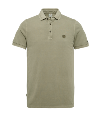 Cast Iron Pique polo s/s silver sage