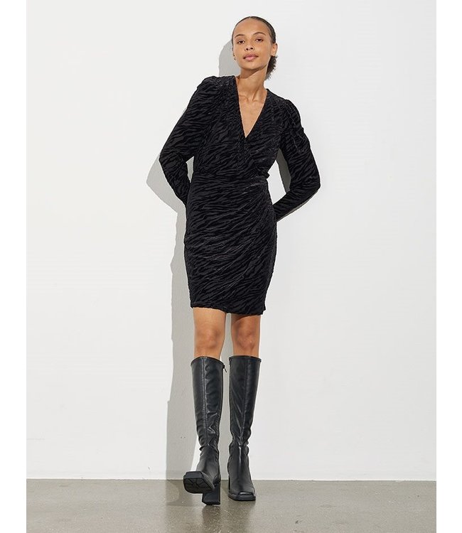 MbyM Delfina drizzle dress black 55168800-880