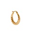 Label Kiki Big stripes hoop gold  KSH1291-GOLD