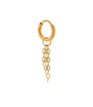 Label Kiki Label Kiki Triple chain hoop gold