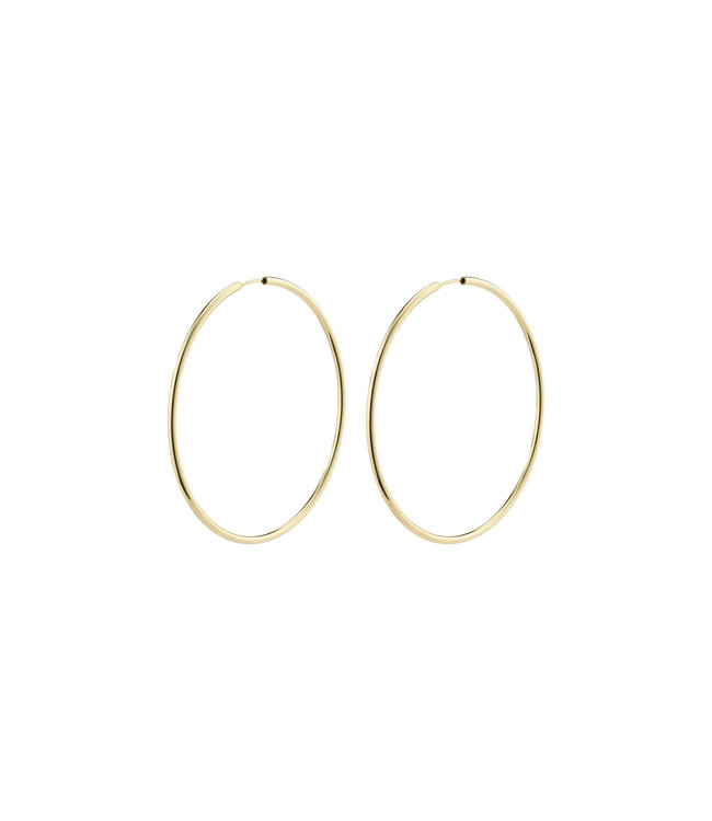 Pilgrim APRIL recycled large hoop earrings gold-plated 282322023