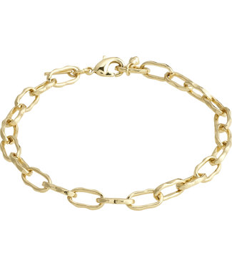 Pilgrim PAUSE recycled cable chain bracelet gold-plated