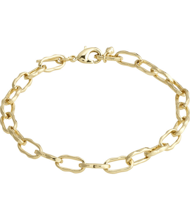 Pilgrim PAUSE recycled cable chain bracelet gold-plated 142312002